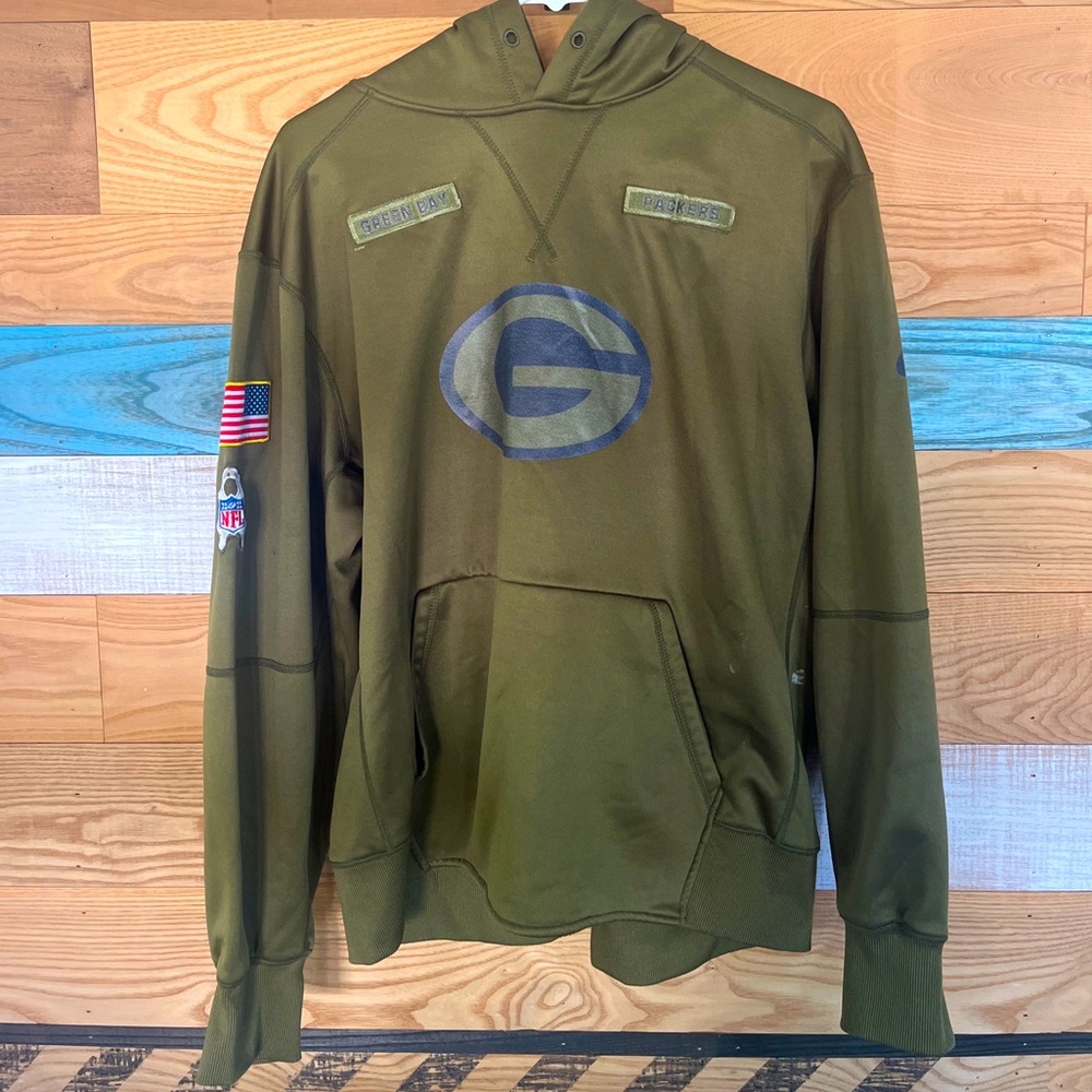 Packers Salute to Service Hoodie Large